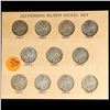 Image 2 : JEFFERSON SILVER WARTIME NICKEL SET 11 COINS WAYTE RAYMOND 1942 - 1945 P D S