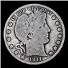 Image 2 : 1911-p Barber Half Dollars 50c Grades vg, very good