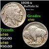 1928-s Buffalo Nickel 5c Grades xf