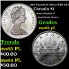 1965 Canada $1 Silver KM# 64.1 Grades GEM Unc PL