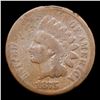 Image 2 : 1875 Indian Cent 1c Grades vg+