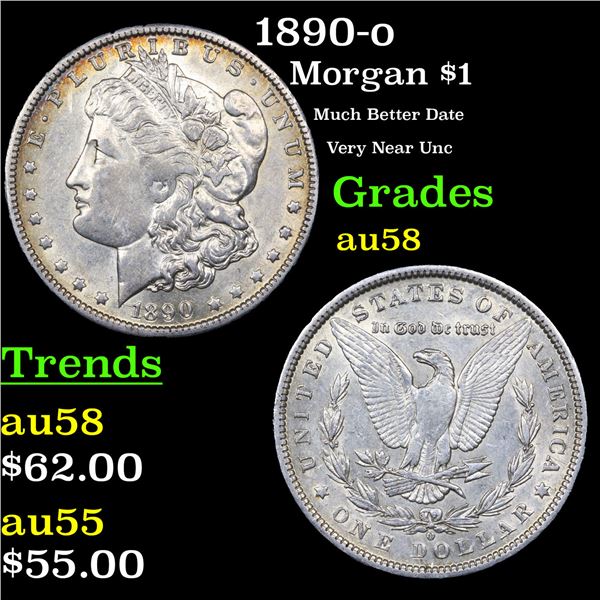 1890-o Morgan Dollar $1 Grades Choice AU/BU Slider