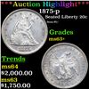 ***Auction Highlight*** 1875-p Twenty Cent Piece 20c Graded Select+ Unc BY USCG (fc)