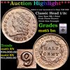 ***Auction Highlight*** 1809/6 9 over Inverted 9 Classic Head half cent C-5 Near TOP POP 1/2c Graded