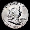 Image 2 : 1955-p Franklin Half Dollar 50c Grades GEM+ FBL