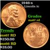 1946-s Lincoln Cent 1c Grades GEM++ Unc RD
