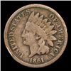 Image 2 : 1861 Indian Cent 1c Grades vg, very good