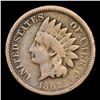 Image 2 : 1862 Indian Cent 1c Grades vg+