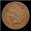Image 2 : 1876 Indian Cent 1c Grades f, fine