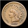 Image 2 : 1859 Indian Cent 1c Grades vf+