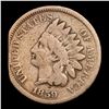 Image 2 : 1859 Indian Cent Mint Error 1c Grades f+