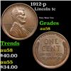1912-p Lincoln Cent 1c Grades Choice AU/BU Slider