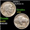1929-s Buffalo Nickel 5c Grades xf+