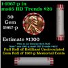 Image 1 : Shotgun Lincoln 1c roll, 1967-p 50 pcs Bank Wrapper.