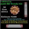 Image 1 : Shotgun Lincoln 1c roll, 1979-d 50 pcs Bank Wrapper.