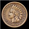 Image 2 : 1859 Indian Cent 1c Grades vf++