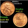 1944-s Lincoln Cent 1c Grades GEM++ Unc RD