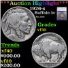 ***Auction Highlight*** 1926-s Buffalo Nickel 5c Graded vf30 By SEGS (fc)