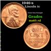 Image 1 : 1946-s Lincoln Cent 1c Grades GEM Unc RD
