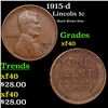 Image 1 : 1915-d Lincoln Cent 1c Grades xf
