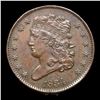 Image 2 : ***Auction Highlight*** 1834 Classic Head half cent 1/2c Graded Choice Unc BY USCG (fc)