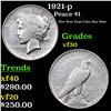 Image 1 : 1921-p Peace Dollar $1 Grades vf++