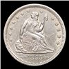 Image 2 : ***Auction Highlight*** 1855 arrows Seated Liberty Quarter 25c Graded ms62 BY SEGS (fc)