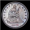 Image 2 : ***Auction Highlight*** 1872-p Seated Liberty Quarter 25c Graded ms62 By SEGS (fc)