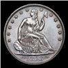Image 2 : ***Auction Highlight*** 1853-p Arrows & Rays Seated Half Dollar 50c Graded ms64+ BY SEGS (fc)