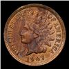 Image 2 : 1907 Indian Cent 1c Grades Choice+ Unc RB