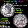 Image 1 : ***Auction Highlight*** 1829 Capped Bust Half Dime 1/2 10c Graded Choice Unc PL BY USCG (fc)