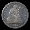 Image 2 : 1857-p Seated Liberty Quarter 25c Grades vf+