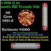 Image 1 : Shotgun Lincoln 1c roll, 1981-d 50 pcs Bank Wrapper.