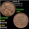 1922-d Lincoln Cent 1c Grades vf++