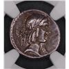 Image 1 : L. Calpurnius Piso Frugi. 90 BC. AR Denarius NGC VF 4/5 4/5