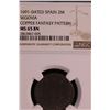 Image 3 : 1691 Spain, Segovia 2 Maravedis Rare Pattern NGC MS65BN