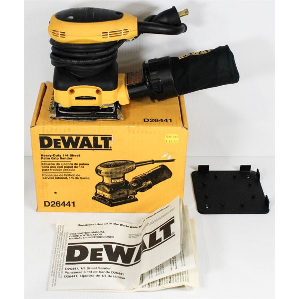 DEWALT D26441 HEAVY DUTY PALM GRIP SANDER