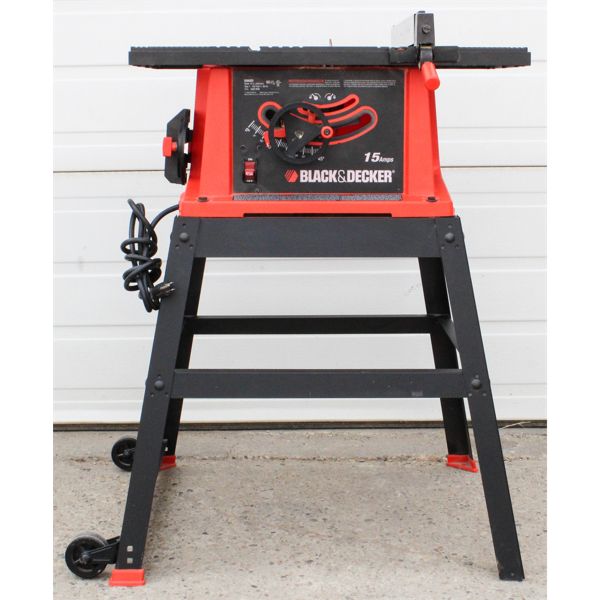BLACK & DECKER 15AMPS 10" TABLE SAW