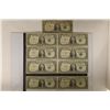 Image 1 : 7-1957A & 2-1957B $1 SILVER CERTIFICATES 9 BILLS
