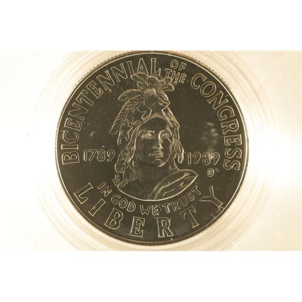 1989-D US UNC HALF DOLLAR BICENTENNIAL OF THE