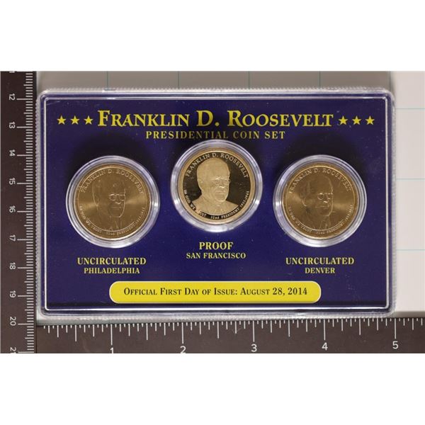 2014-P/D/S PRESIDENTIAL DOLLAR SET: FRANKLIN D.