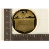 Image 2 : GOLD ELECTROPLATED 40.6 GRAM PRESIDENTIAL ROUND