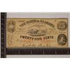 Image 1 : 1863 STATE OF ALABAMA 25 CENT OBSOLETE BANK NOTE