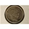 Image 1 : 1905 SILVER BARBER DIME AU/UNC NICE TONING ON REV.