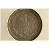 Image 2 : 1915-G GERMAN SILVER HALF MARK EXTRA FINE .0802