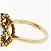Image 7 : Antique 18K Gold 1.03 ctw European Transitional Diamond Cluster Beaded Dome Ring