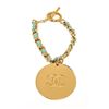 Image 2 : Chanel Green Braided Round Charm