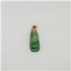 Image 1 : Antique Chinese Carved Greed Jadeite Pendant