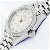 Image 4 : Rare Rolex Ladies Platinum Factory Diamond Dial & Bezel President With Rolex Box
