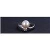 Image 1 : Platinum South Sea Pearl & Diamond Ring